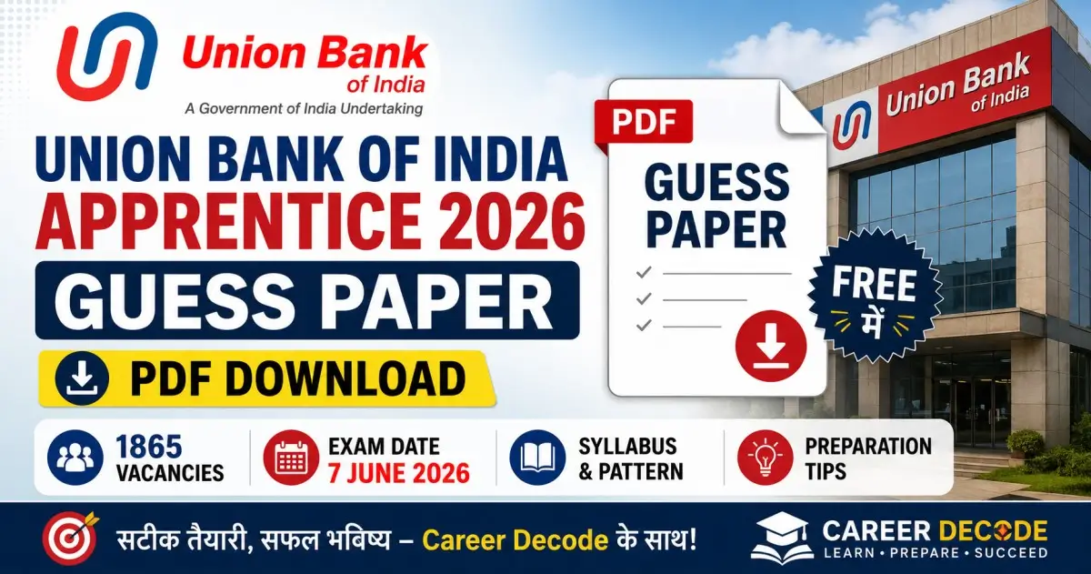 Union Bank of India Apprentice 2026 Guess Paper PDF Download